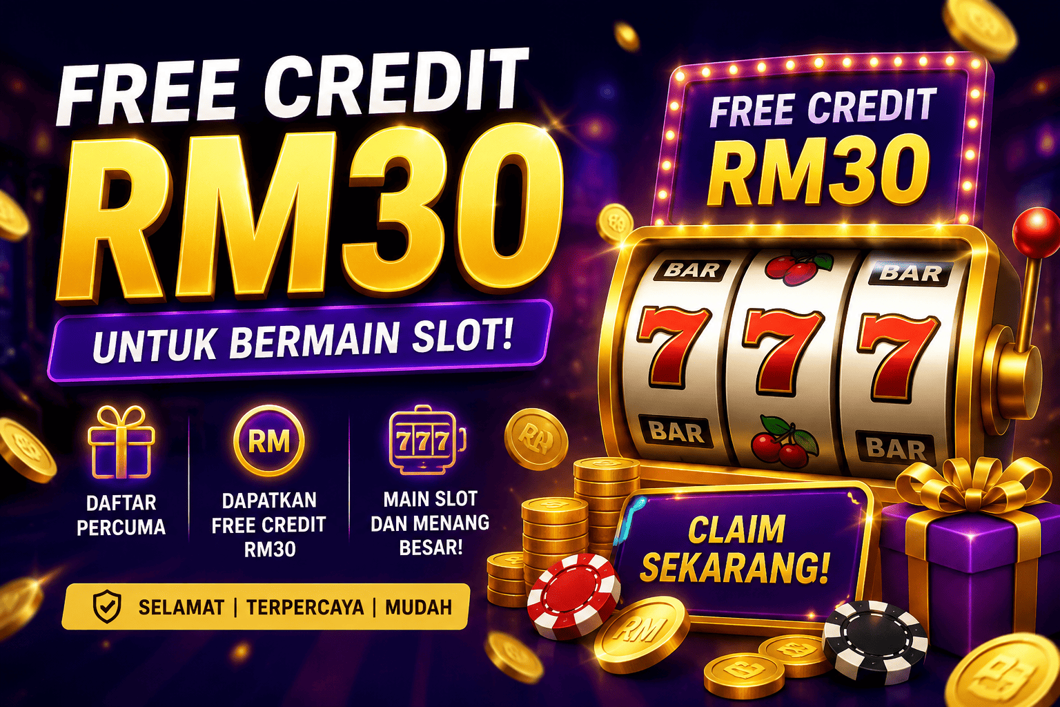 Percuma RM30 Untuk Bermain Slot – Masih Wujudkah Free Credit RM30 Casino?