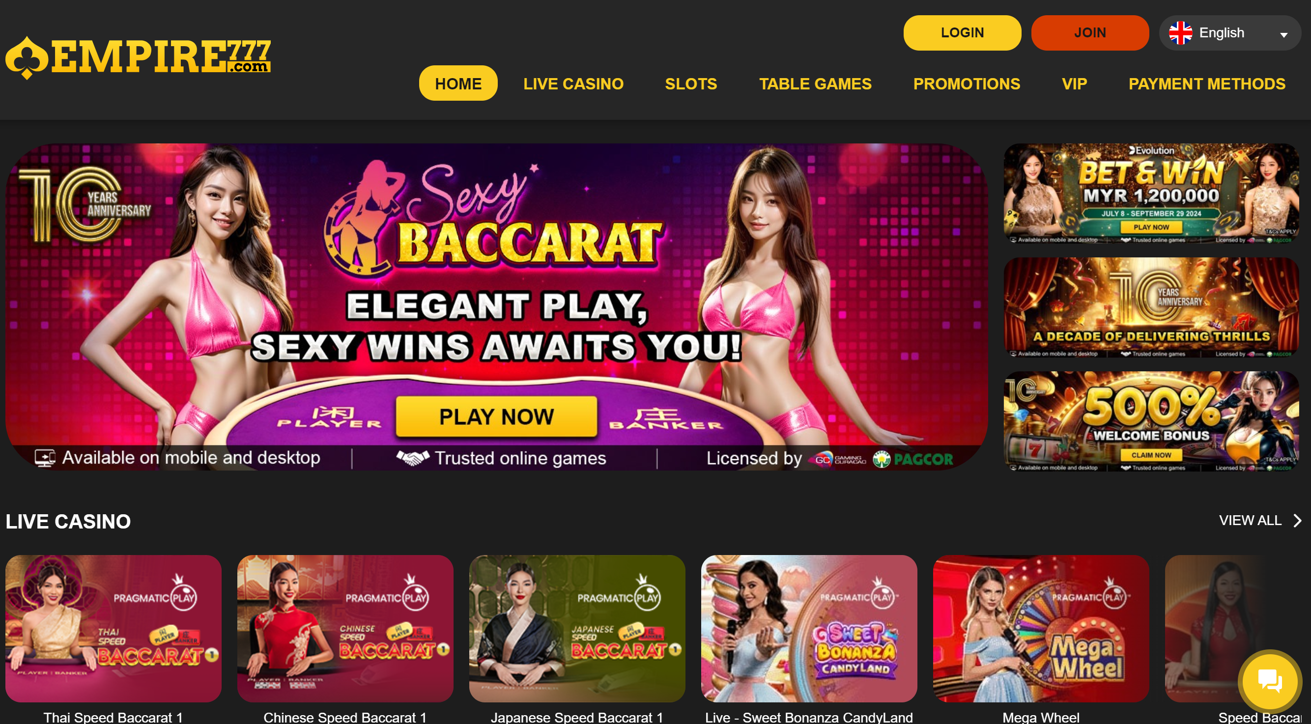 empire777 online casino Malaysia