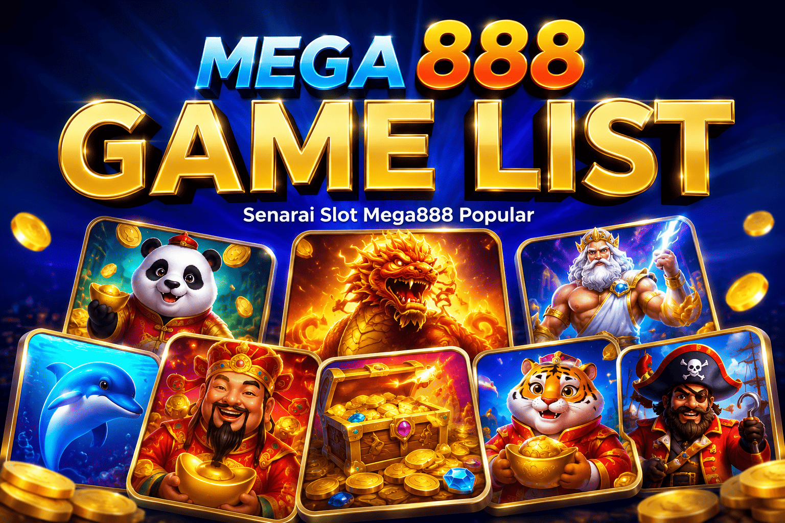 mega888 game list slot popular